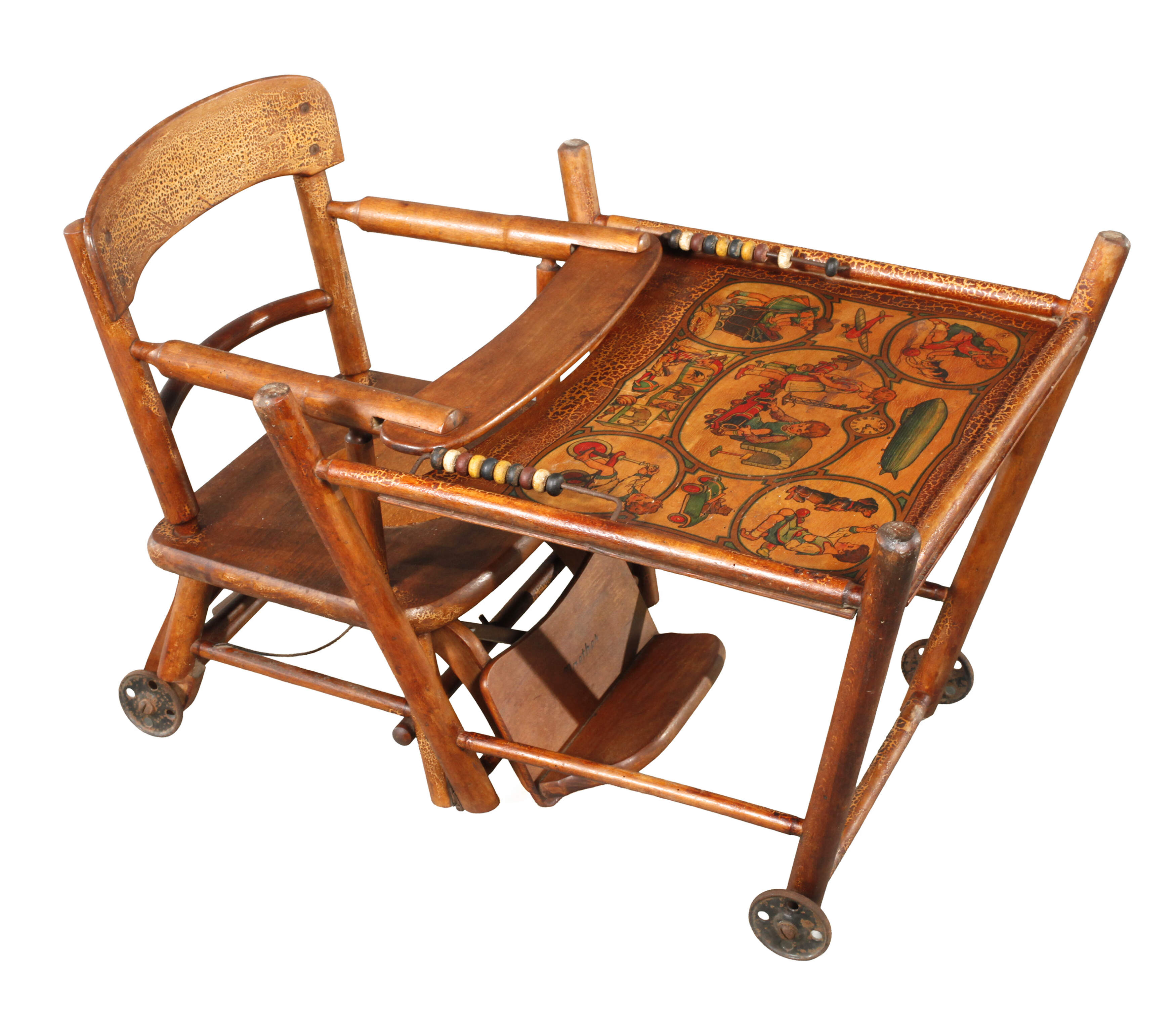 Naether Kinderstuhl mit Zeppelinmotiv