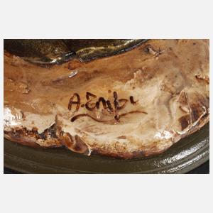 Vier große Angela Tripi Krippenfiguren