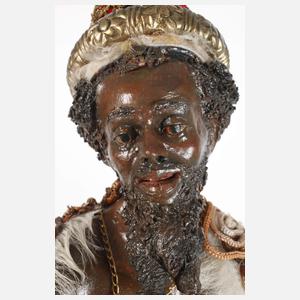 Vier große Angela Tripi Krippenfiguren