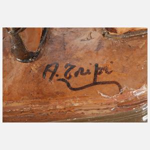 Vier große Angela Tripi Krippenfiguren