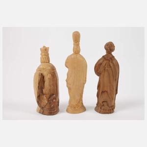 Set Krippenfiguren Olivenholz