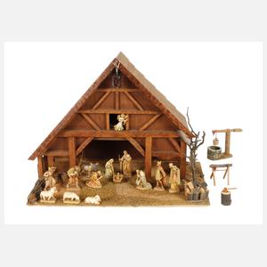 Alpenländische Weihnachtskrippe