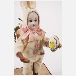 Puppen-Halbautomat "Frohe Ostern" mit Spielwerk