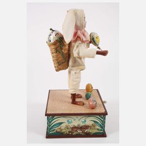 Puppen-Halbautomat "Frohe Ostern" mit Spielwerk