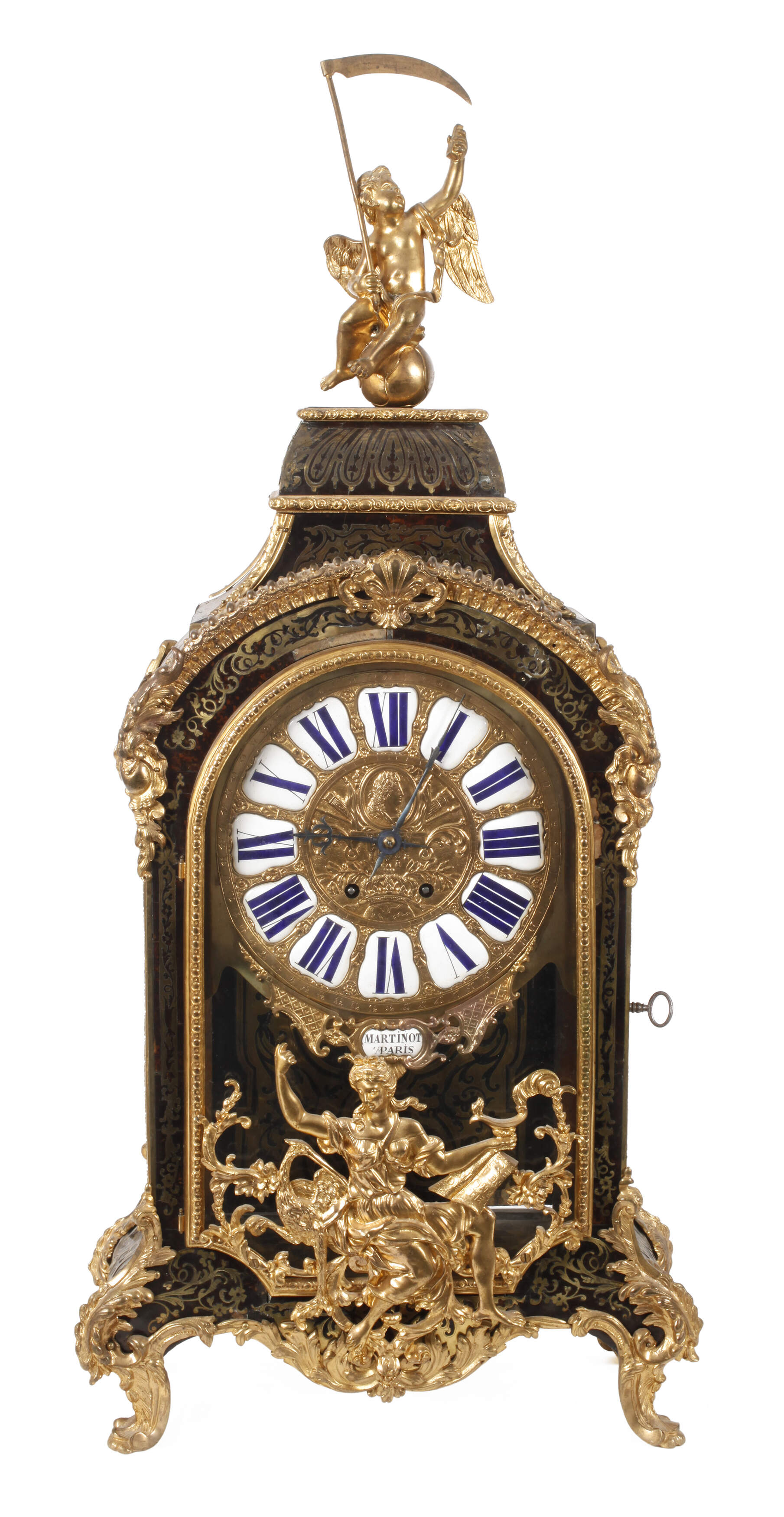 Große Boullé-Konsoluhr Martinot á Paris