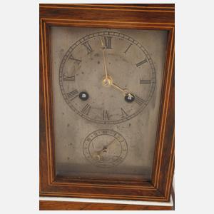 Biedermeier-Tischuhr mit Wecker