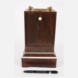 Biedermeier-Tischuhr mit Wecker