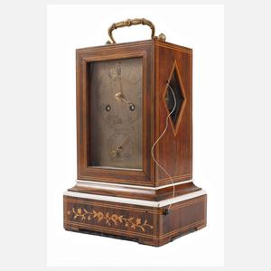 Biedermeier-Tischuhr mit Wecker