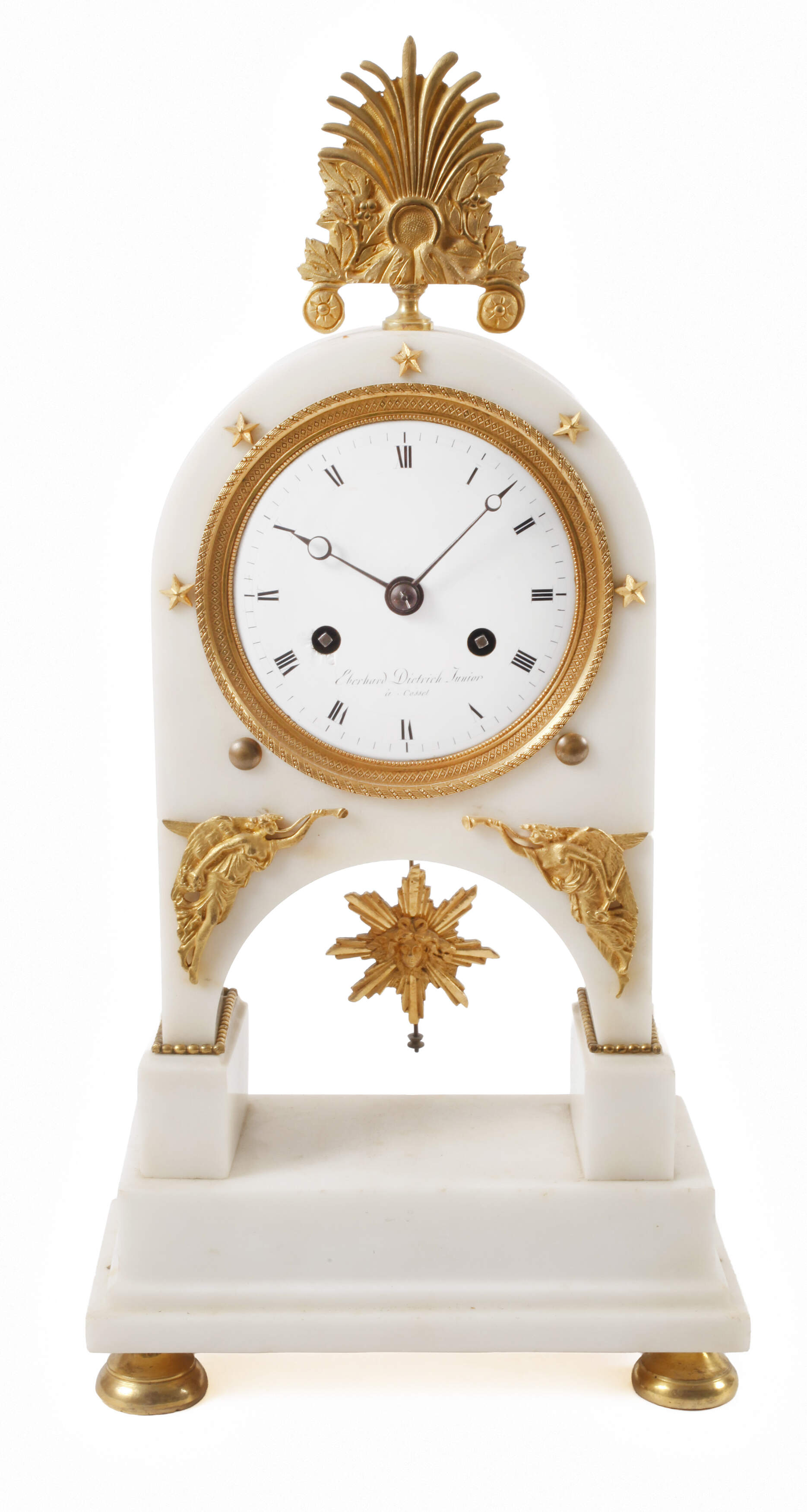 Empire-Tischuhr Eberhard Dietrich jr. á Cassel