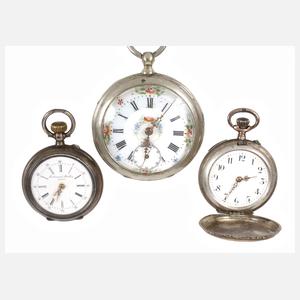 Drei Taschenuhren
