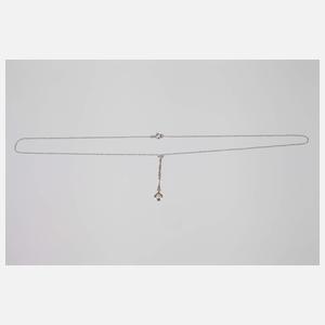 Collier mit Diamanten Art déco
