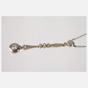 Collier mit Diamanten Art déco
