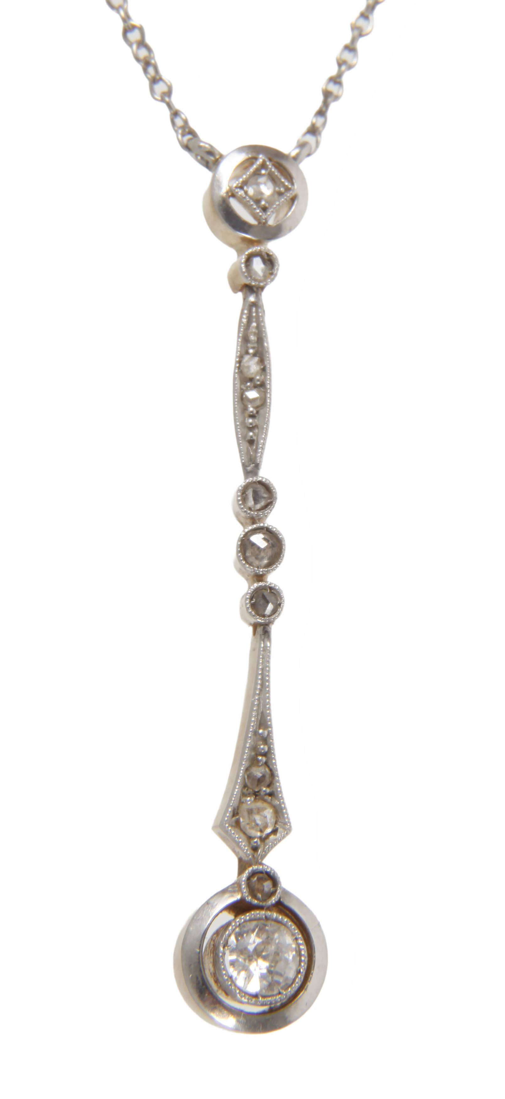 Collier mit Diamanten Art déco