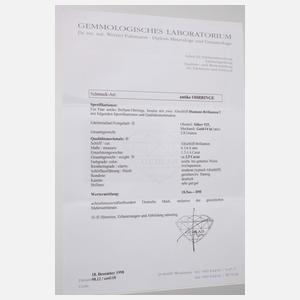 Paar Ohrstecker mit großen Altschliffdiamanten