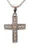 Kreuzanhänger mit Brillanten an Kette