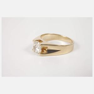 Damenring mit Brillant von ca. 1,2 ct