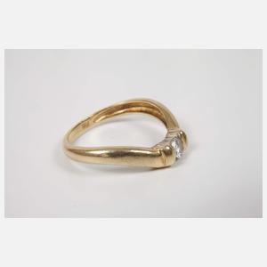 Damenring mit Brillant