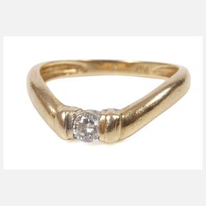 Damenring mit Brillant