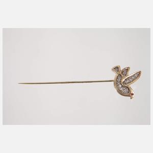 Reversnadel mit Friedenstaube