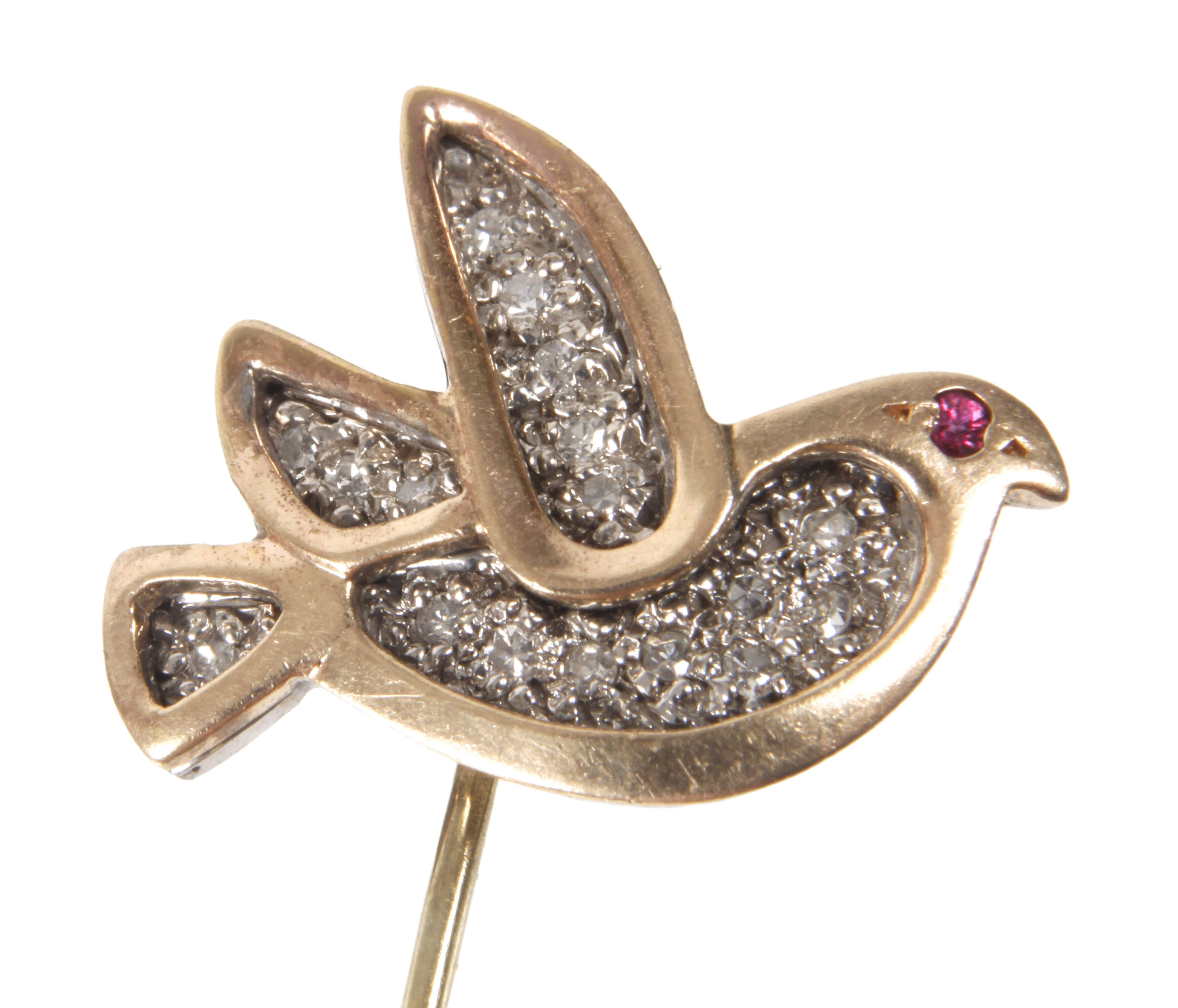 Reversnadel mit Friedenstaube