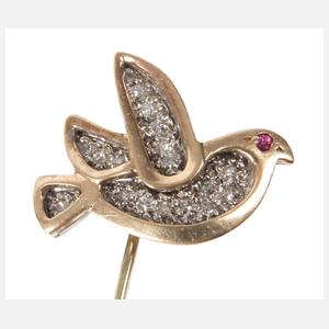 Reversnadel mit Friedenstaube