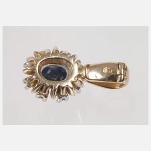 Anhänger mit Saphir und Brillanten