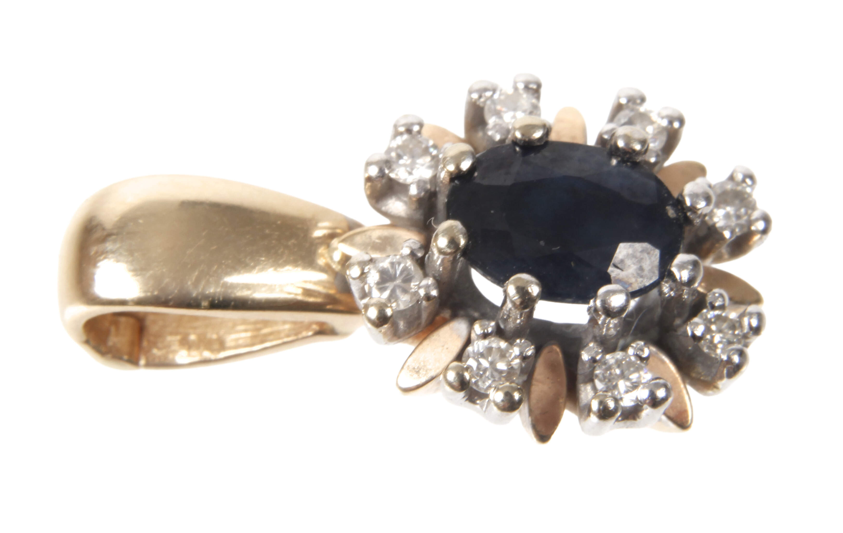 Anhänger mit Saphir und Brillanten