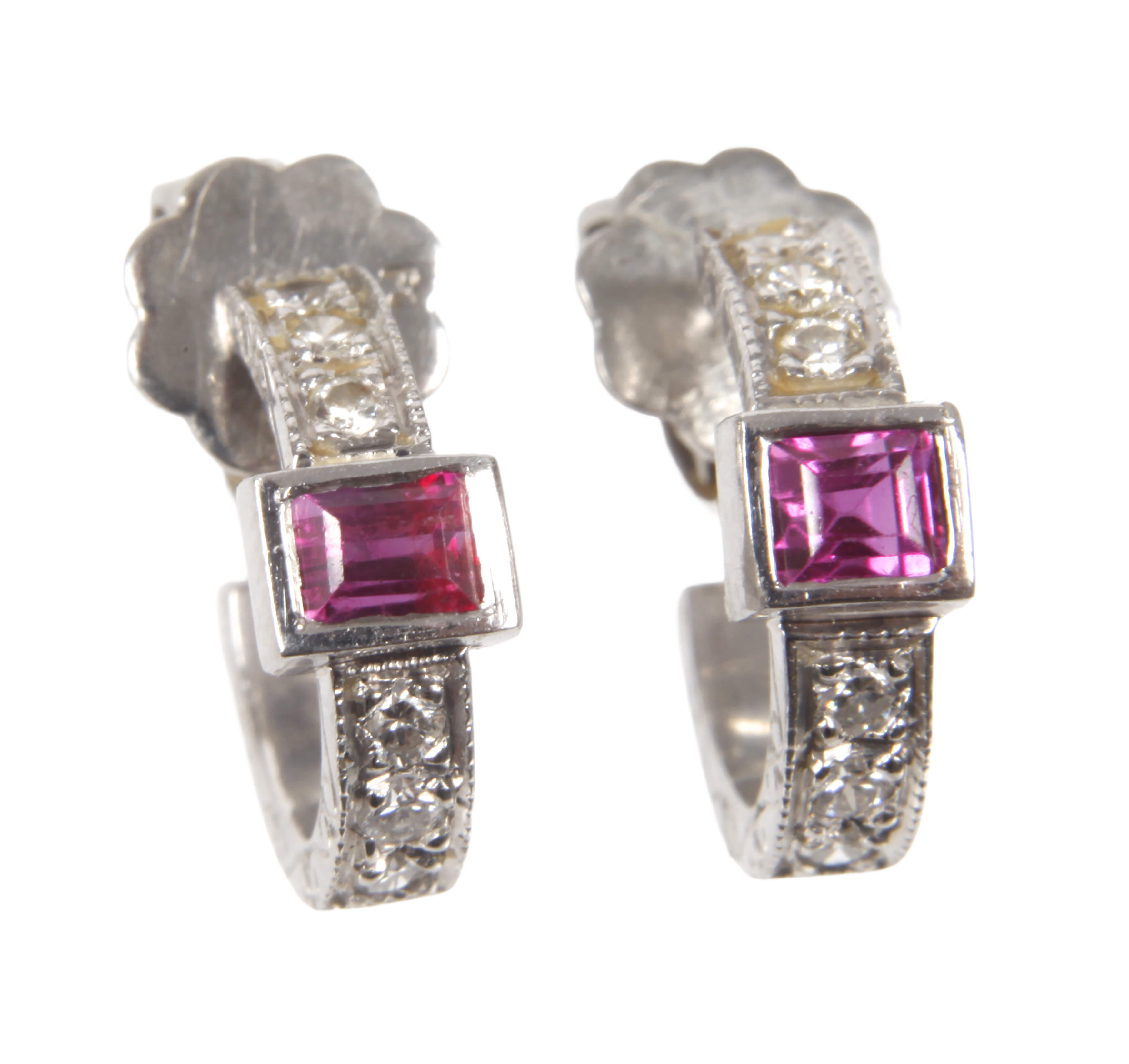 Paar Platinohrstecker