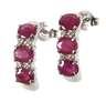 Paar Ohrstecker mit Rubinen