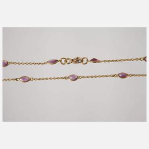 Halskette mit Rubinen