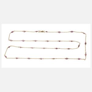 Halskette mit Rubinen