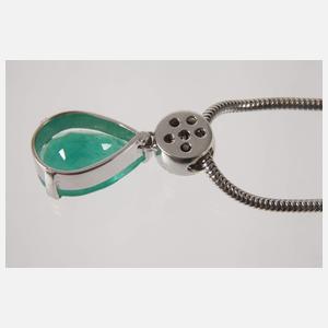 Anhänger mit Smaragd und Brillanten