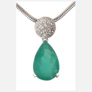Anhänger mit Smaragd und Brillanten