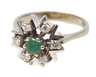 Damenring mit Smaragd und Brillanten