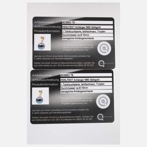 Ohrhänger und Anhänger mit Tahitiperle