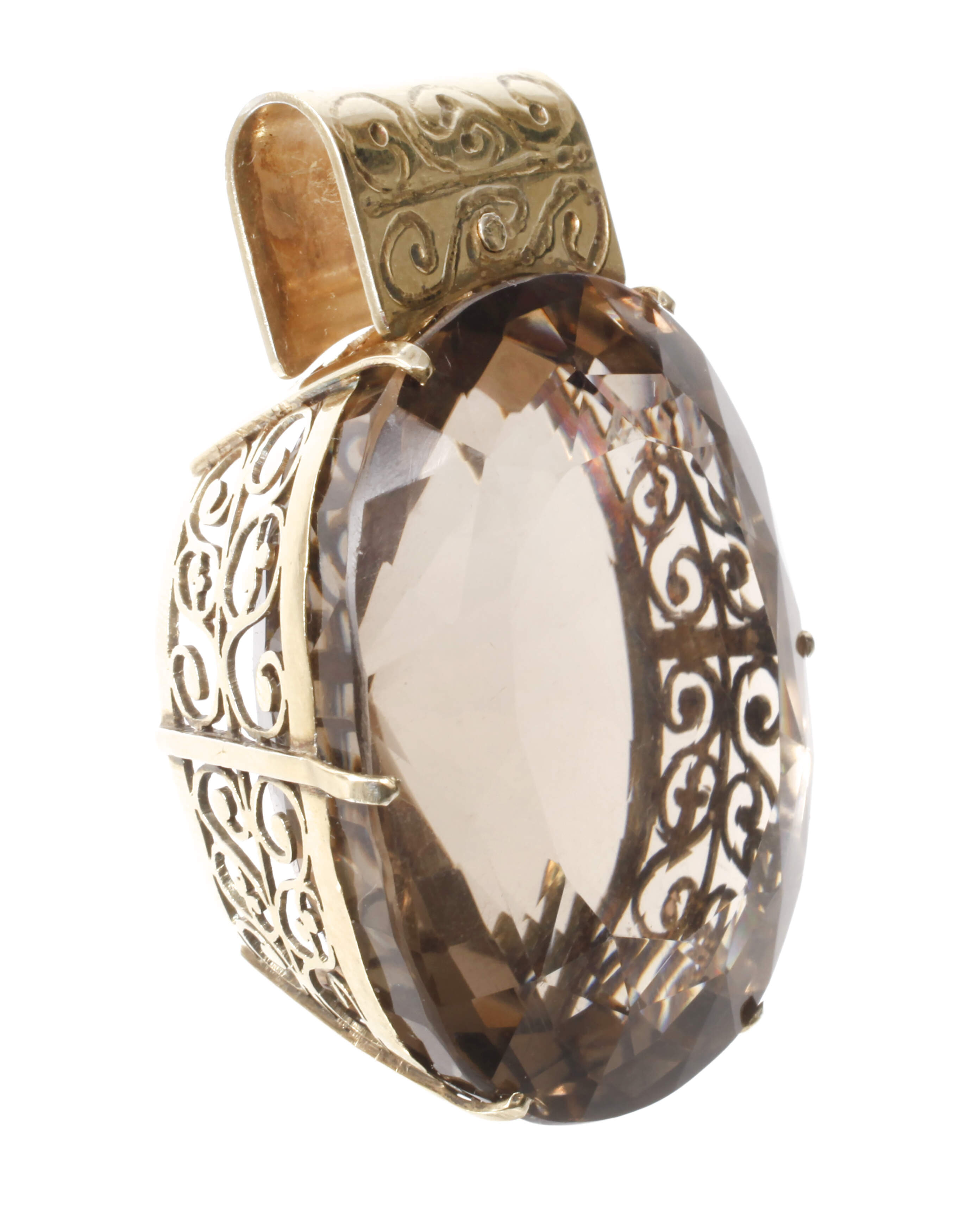 Großer Anhänger mit Rauchquarz