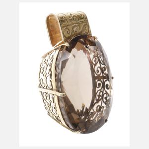 Großer Anhänger mit Rauchquarz