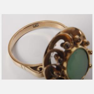 Damenring mit Chrysopras