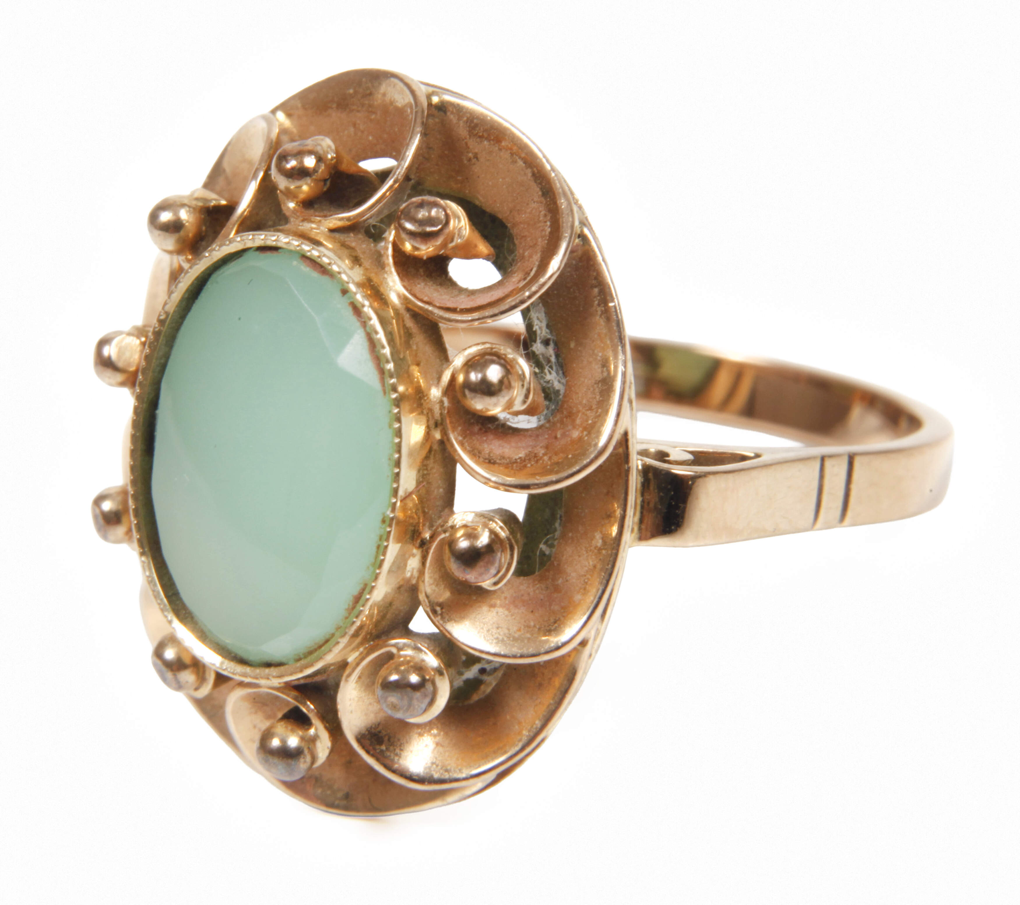 Damenring mit Chrysopras