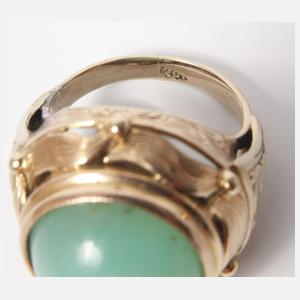 Damenring mit Chrysopras