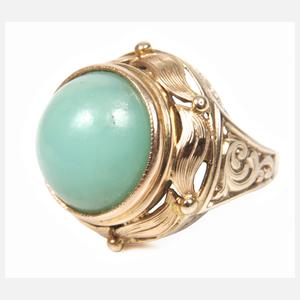 Damenring mit Chrysopras