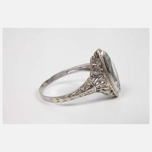 Damenring mit Aquamarin