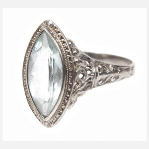 Damenring mit Aquamarin