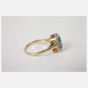 Damenring mit Aquamarin