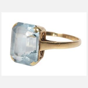 Damenring mit Aquamarin