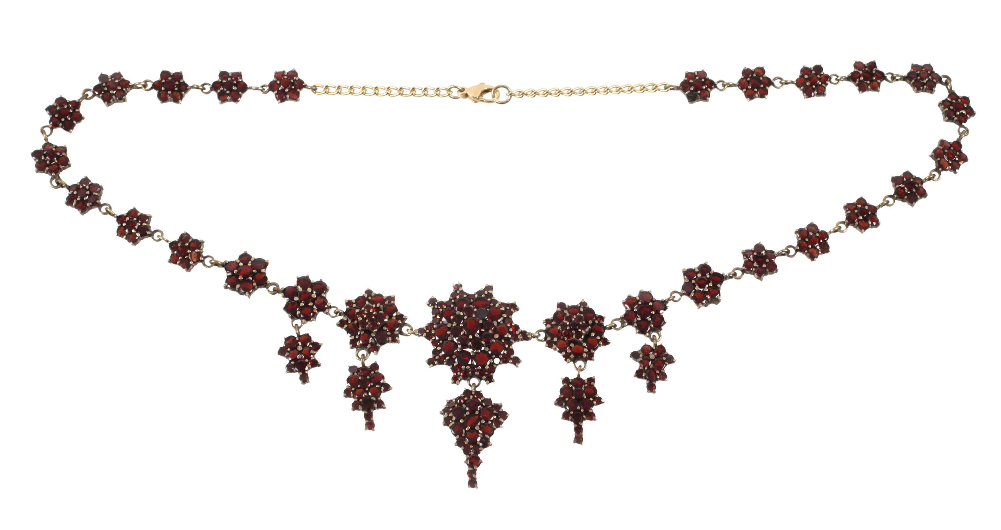 Prächtiges Granatcollier