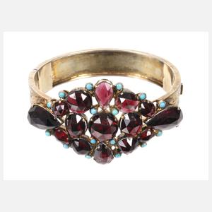 Prächtiger Granatarmreif