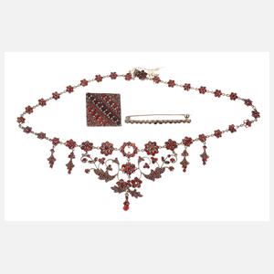 Konvolut Granatschmuck