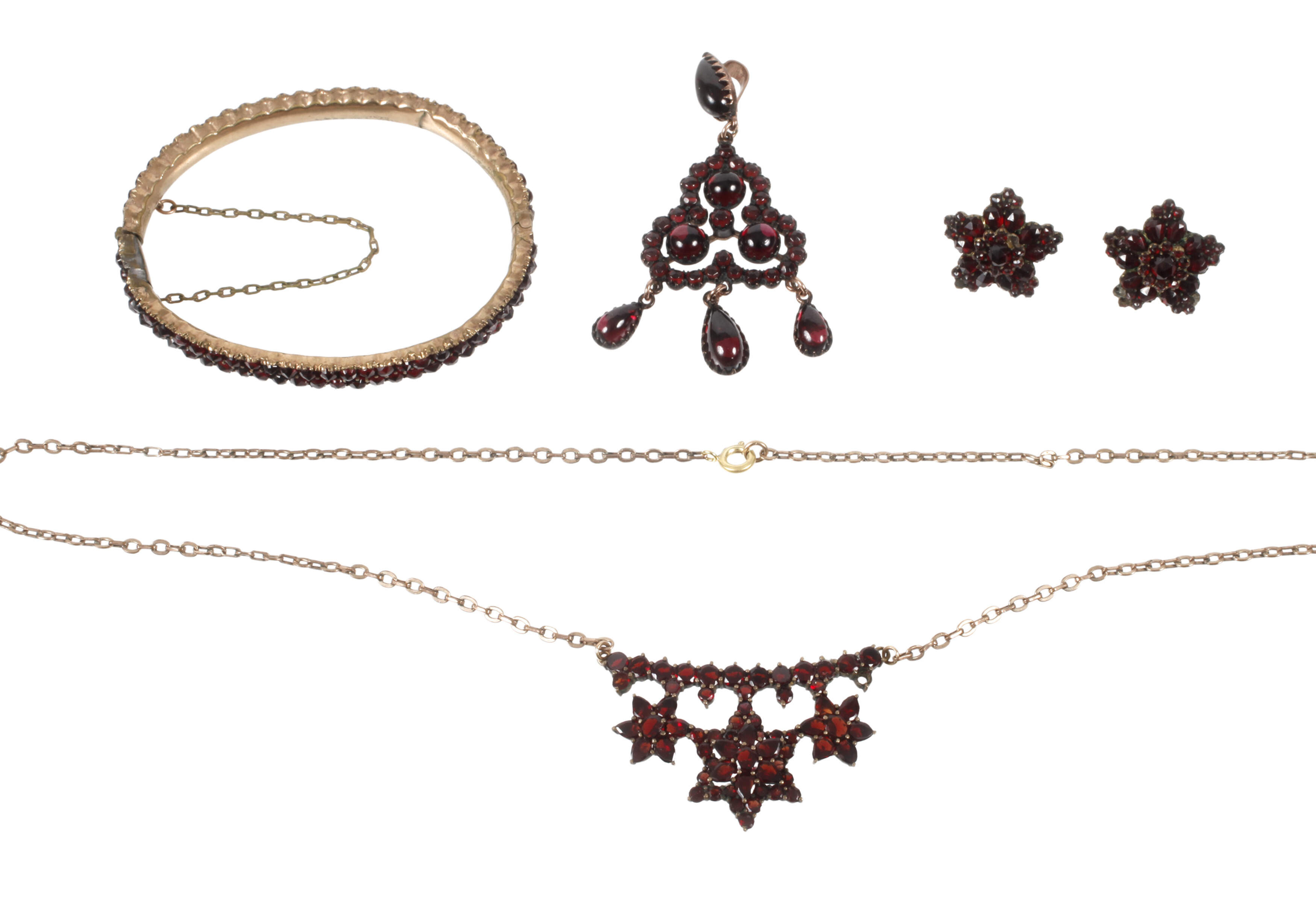 Konvolut Granatschmuck