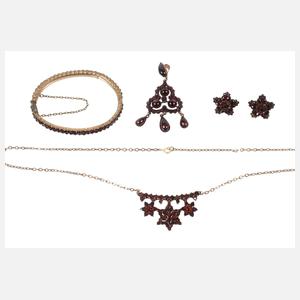 Konvolut Granatschmuck